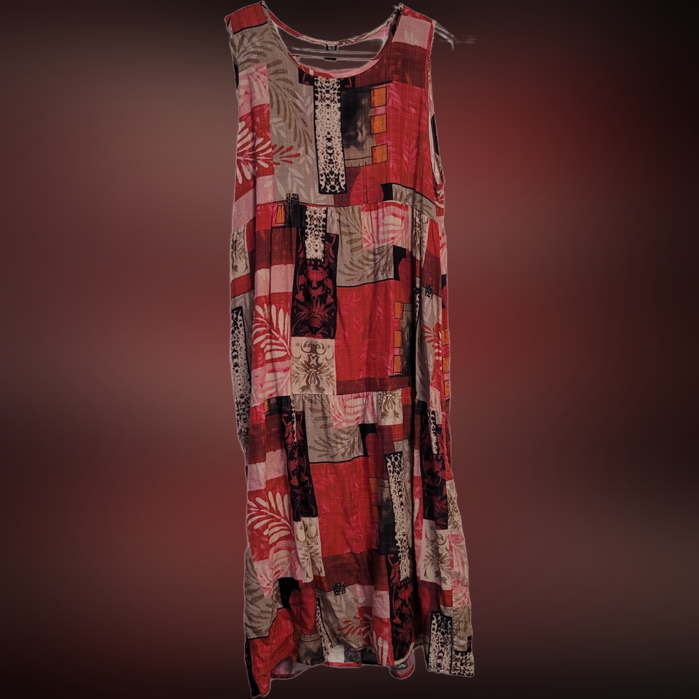 Nicole by Nicole Miller Pink and Cream Dress